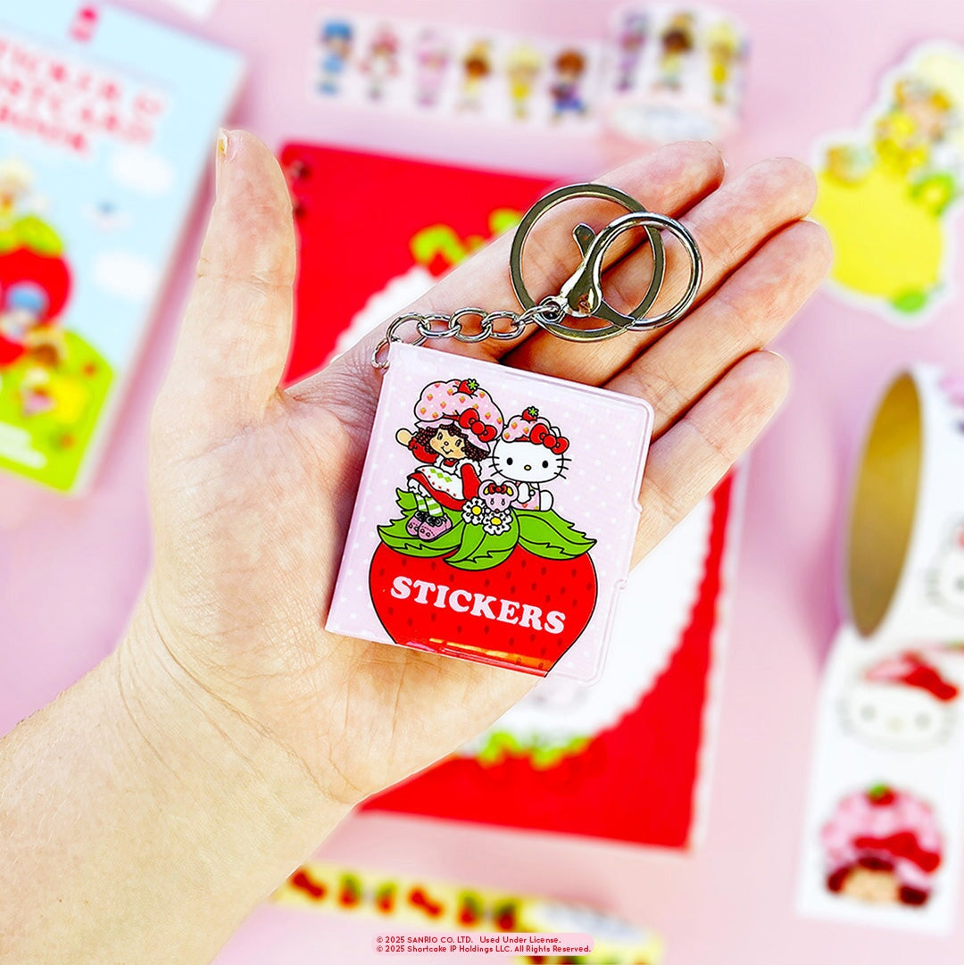 Cute & Sweet Mini Sticker Book Keychain