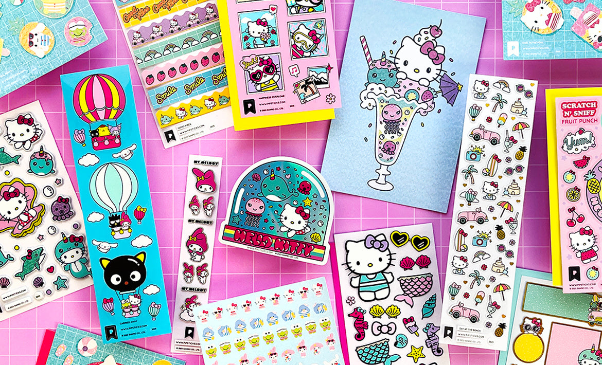 Hello Kitty Valentine's Day Card With Stickers 