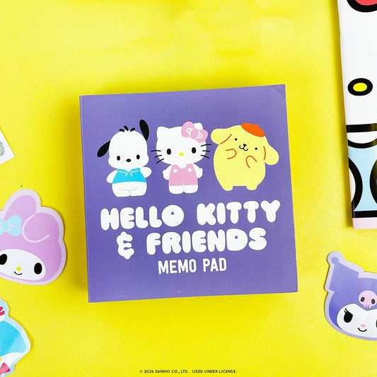 Hello Kitty and Friends Friends Forever Tri-fold Memo Pad