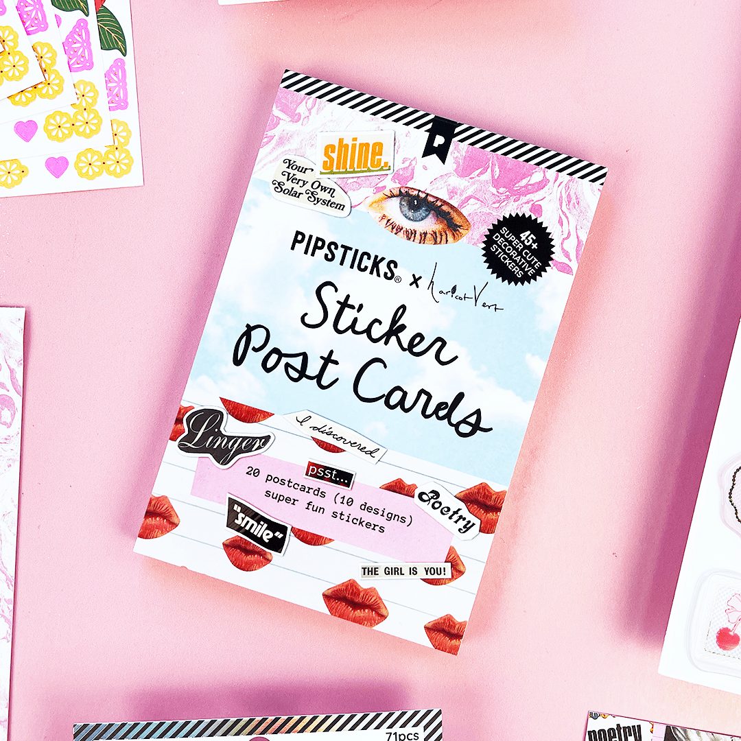 Pipsticks x Haricot Vert Daydreams Sticker Postcard Book