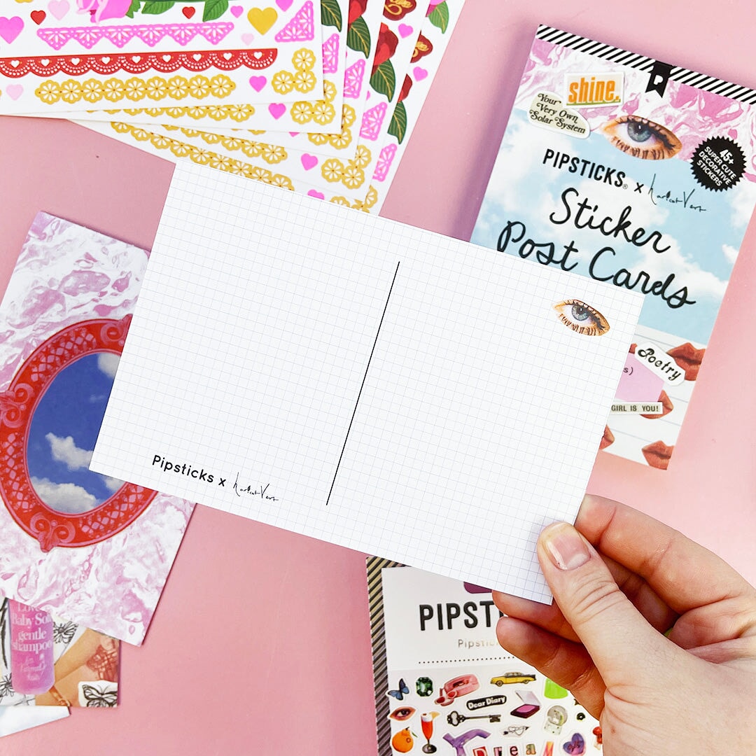 Pipsticks x Haricot Vert Daydreams Sticker Postcard Book