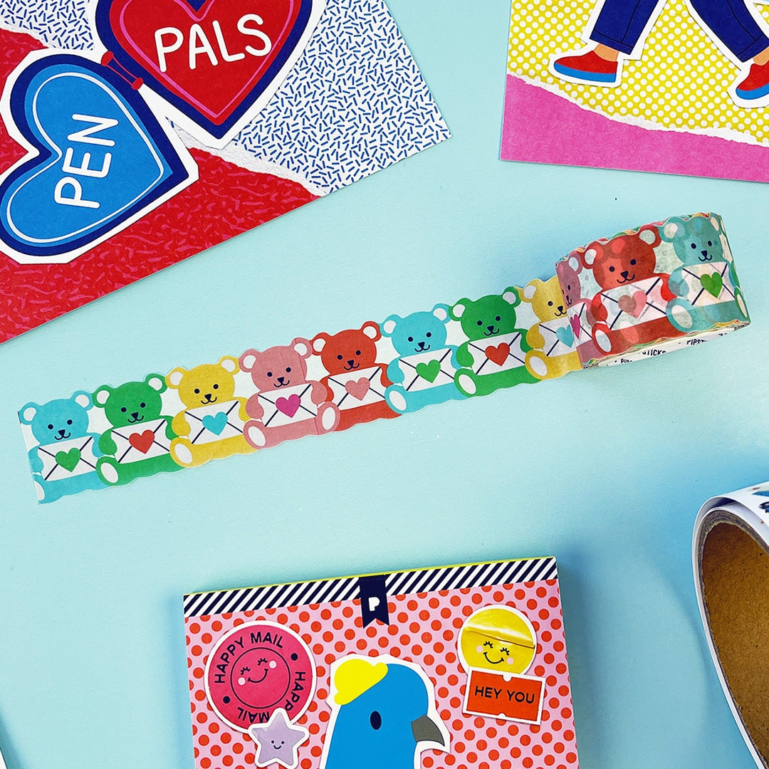 Bear Hugs + Hearts Washi