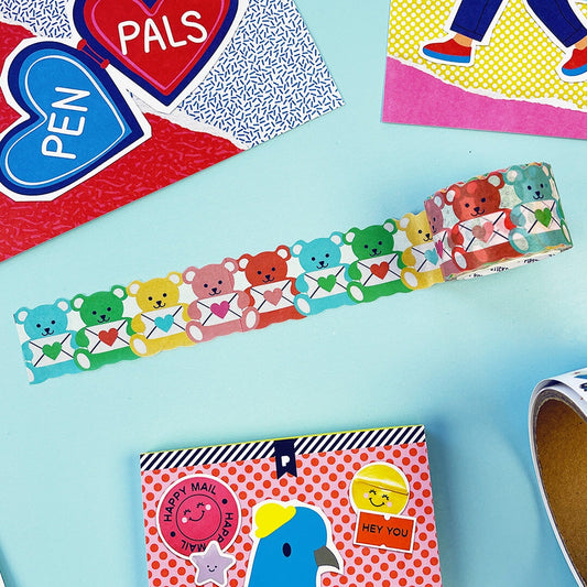 Bear Hugs + Hearts Washi