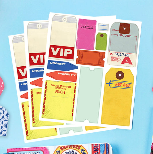 Jet Set Labels (5ct)