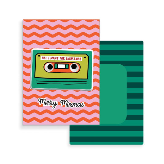 Merry Mixmas Big Puffy Greeting Card