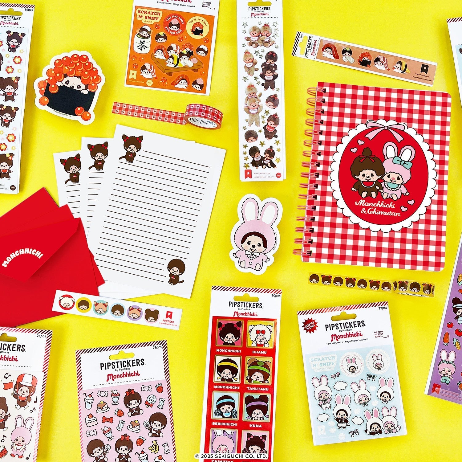 Pipsticks x Monchhichi Stickers + Stationery Box PRE-SALE