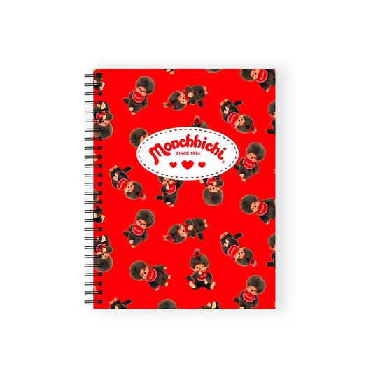 Monchhichi Red Spiral Notebook