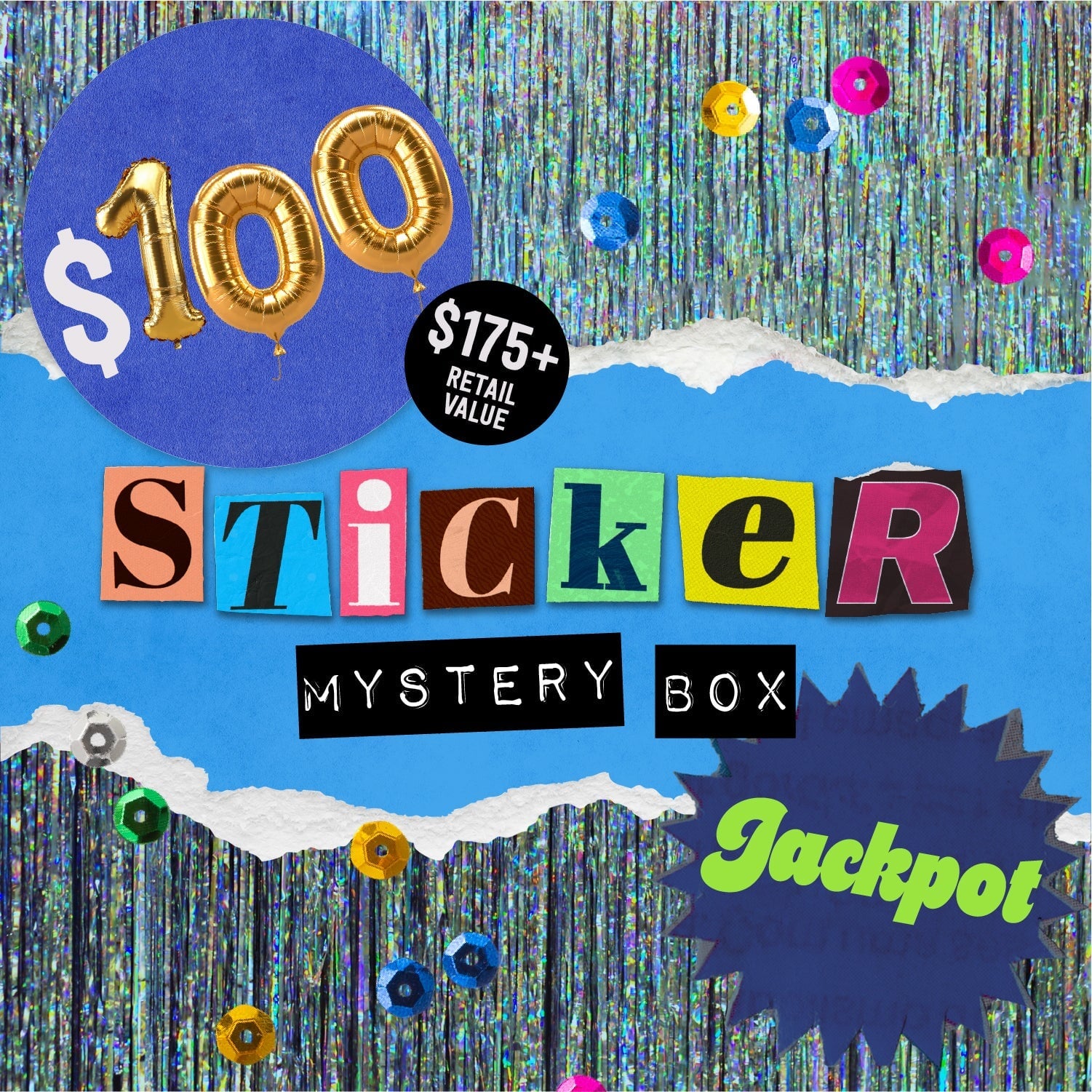 Jackpot Mystery Sticker Box