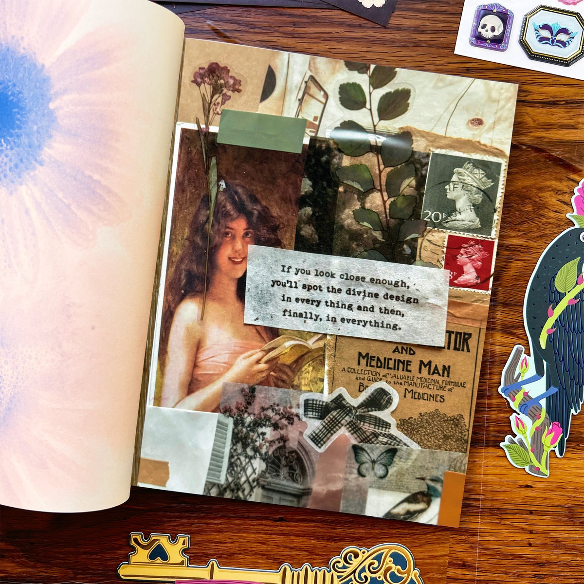 Moonlit Vision Collage Magazine