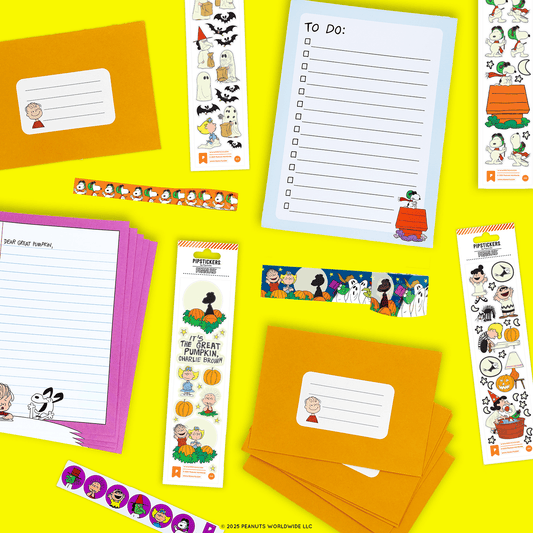 Pipsticks + Peanuts It's The Great Pumpkin, Charlie Brown Stationery Box