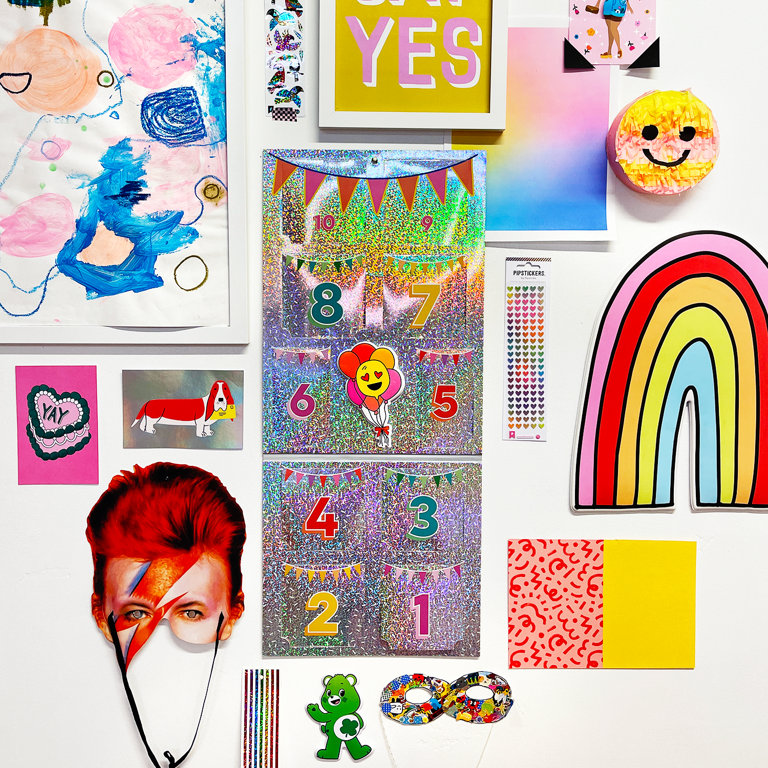 Happy Birthday Sticker Countdown Calendar