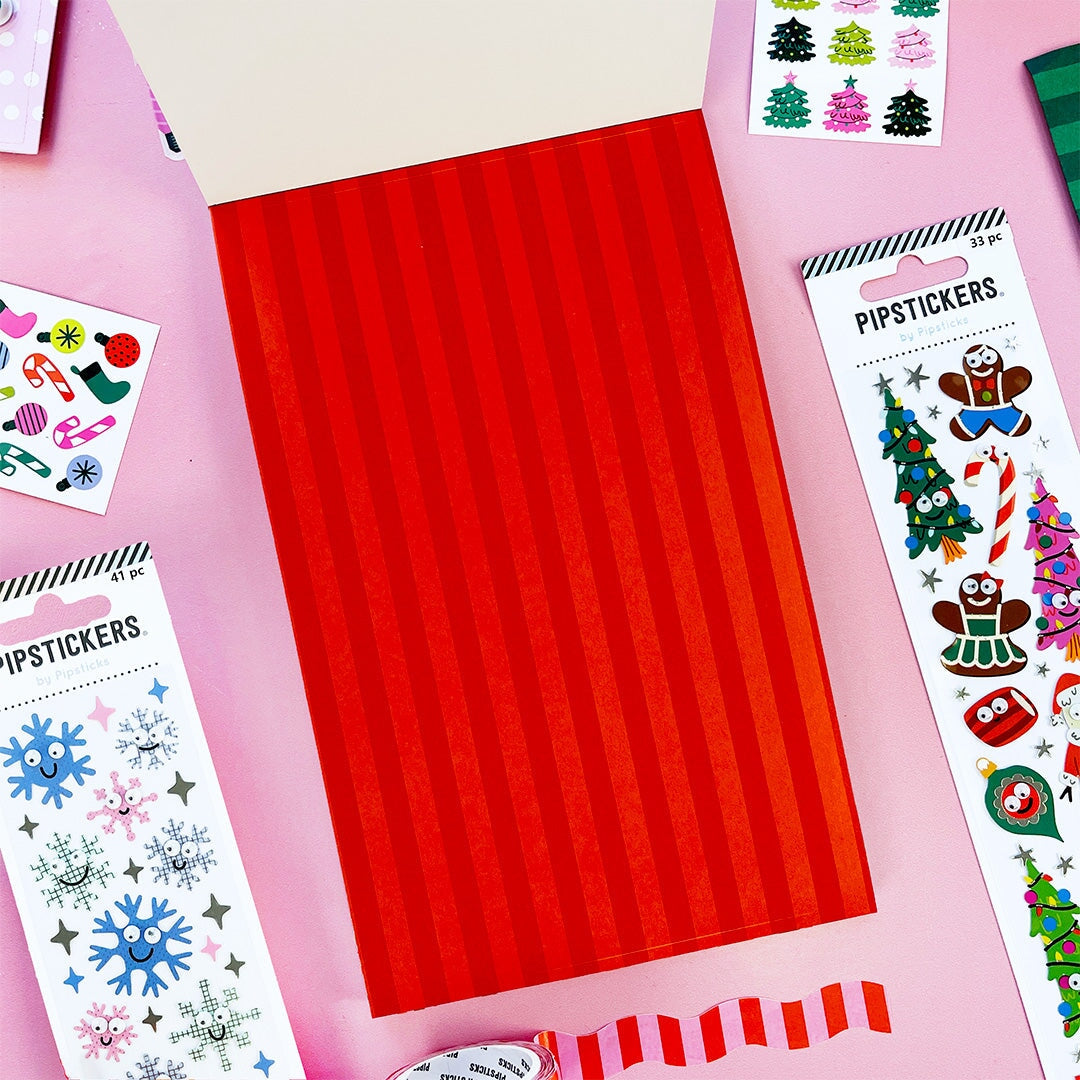 Charming Christmas Sticker Paper Scrap Pad