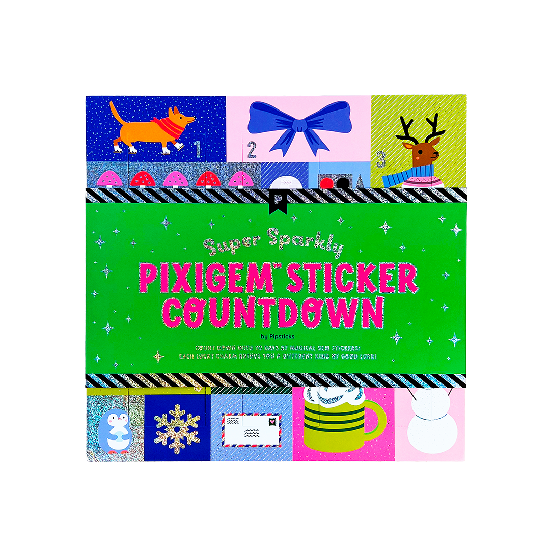 Sticker Sprout Countdown Super Sparkly Pixigem Sticker Countdown