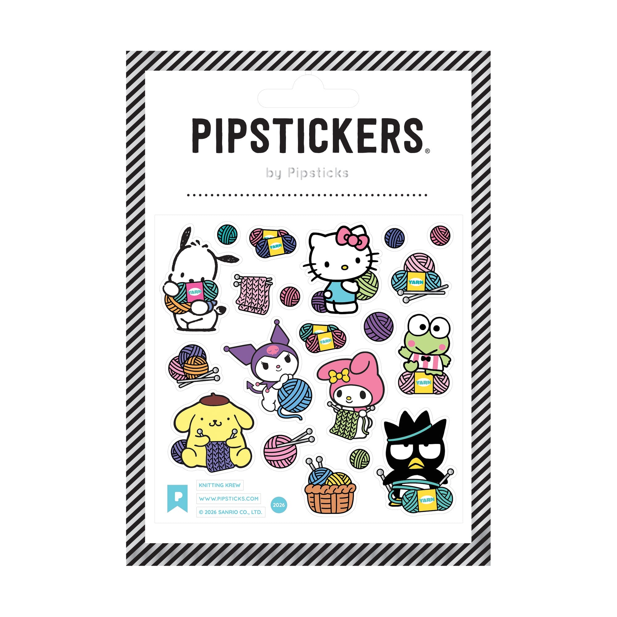 Hello Kitty and Friends Cozy Crafts Sticker Pack