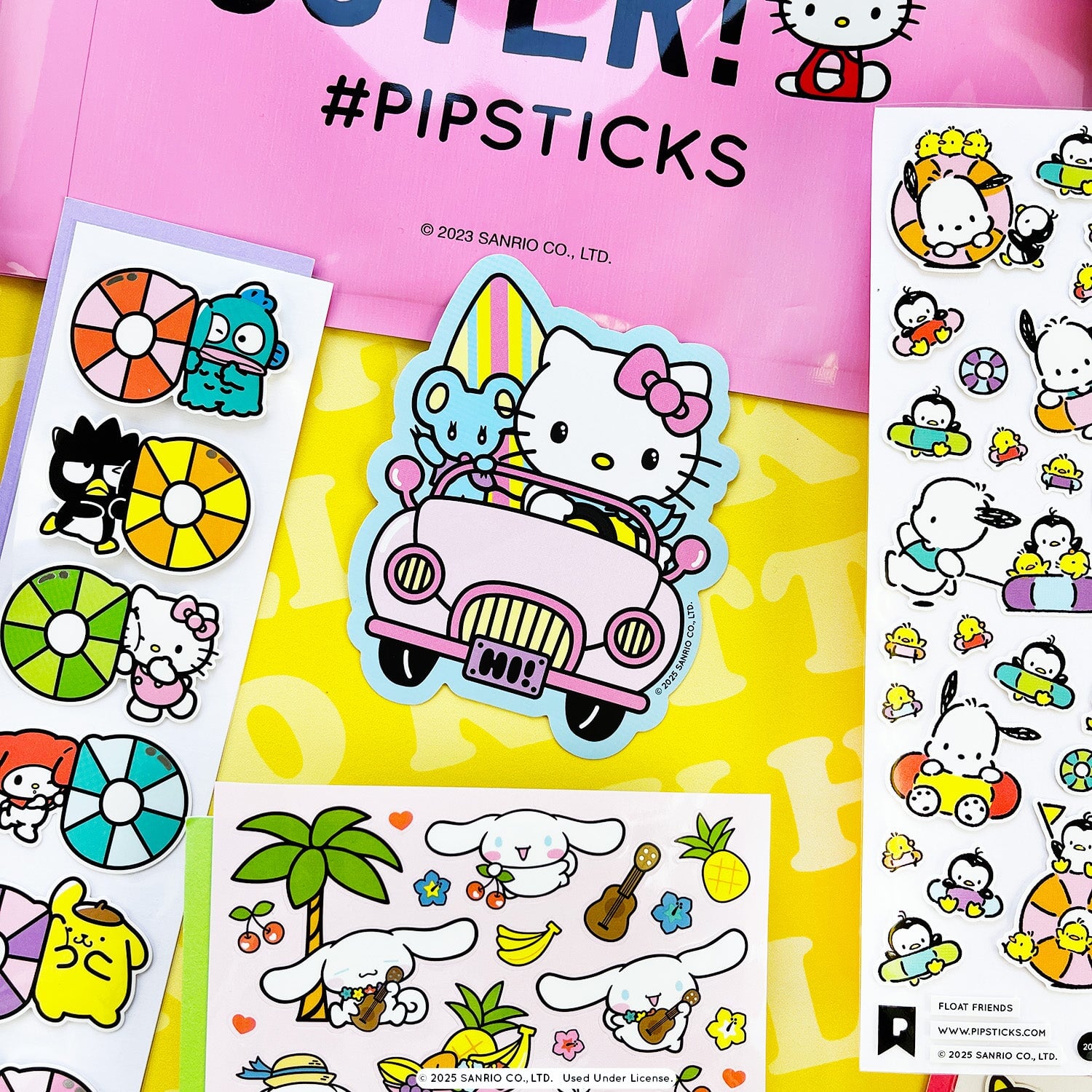 To The Beach Hello Kitty and Friends Sticker Pack