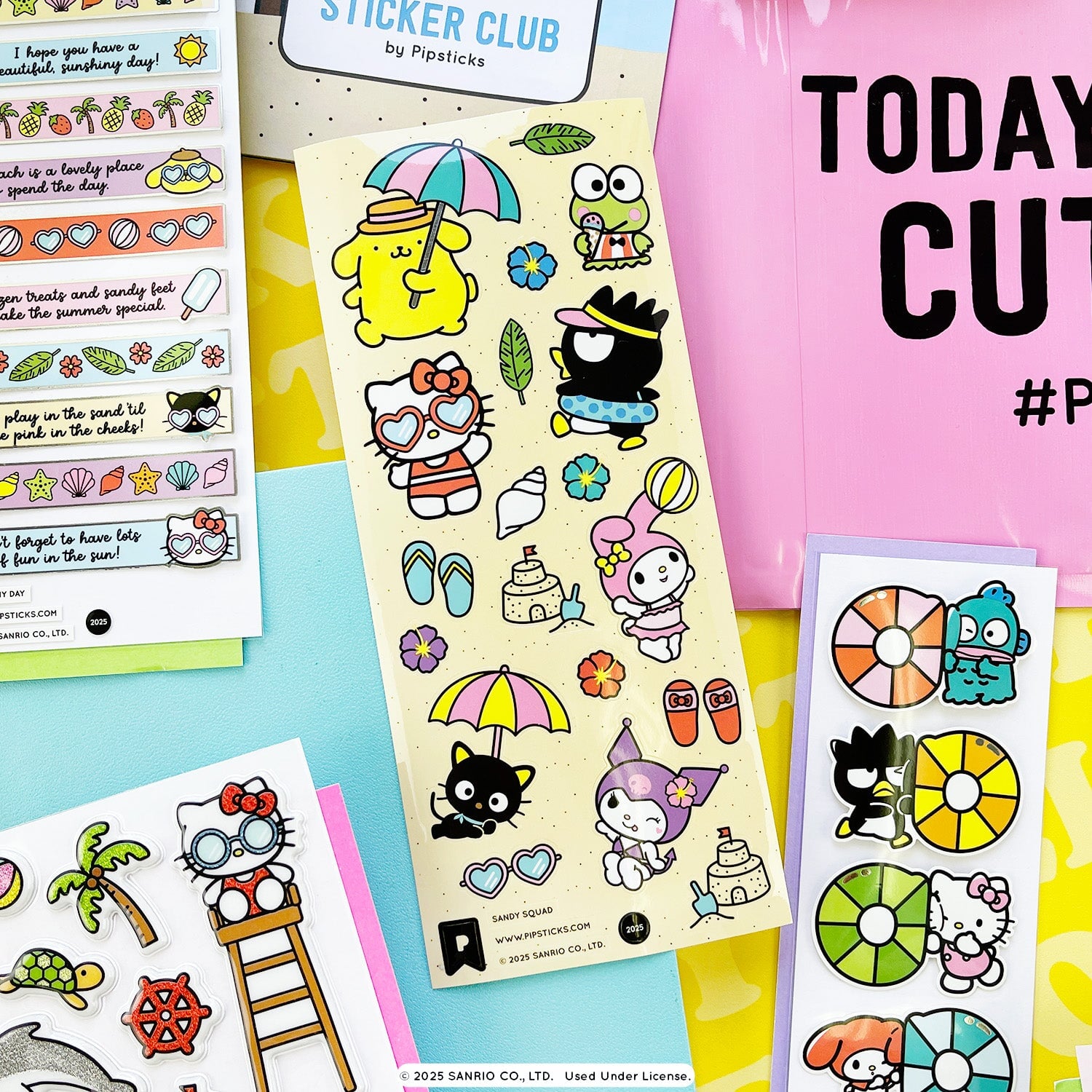 To The Beach Hello Kitty and Friends Sticker Pack