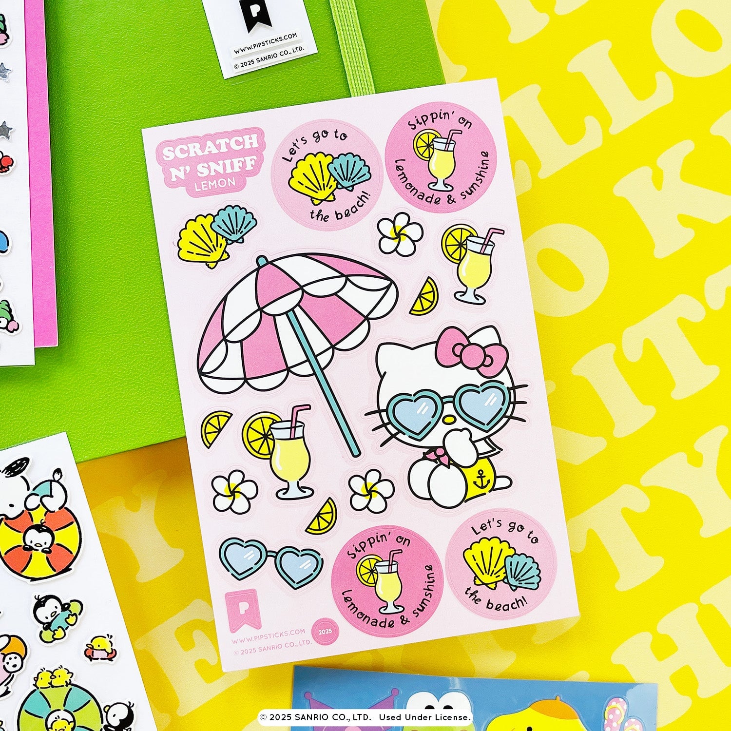 To The Beach Hello Kitty and Friends Sticker Pack