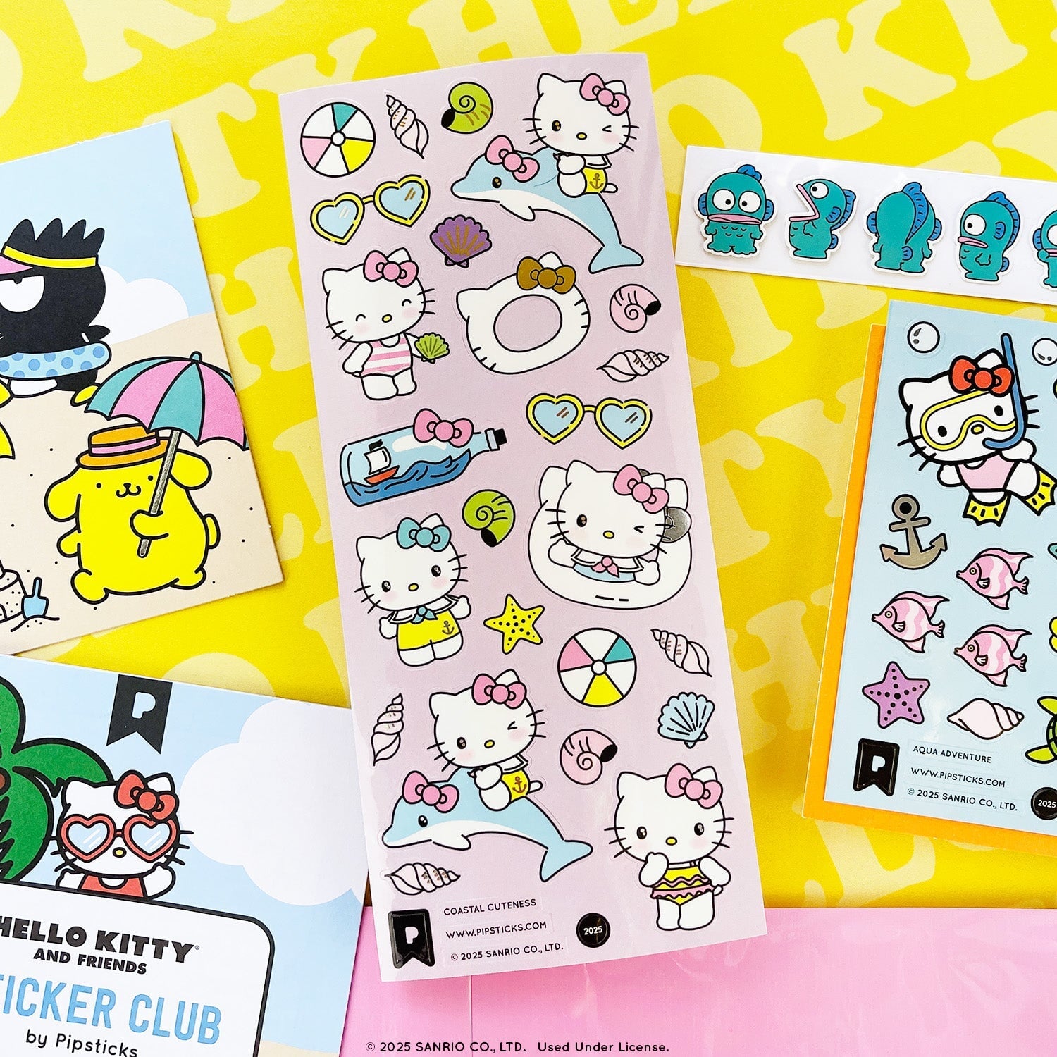 To The Beach Hello Kitty and Friends Sticker Pack