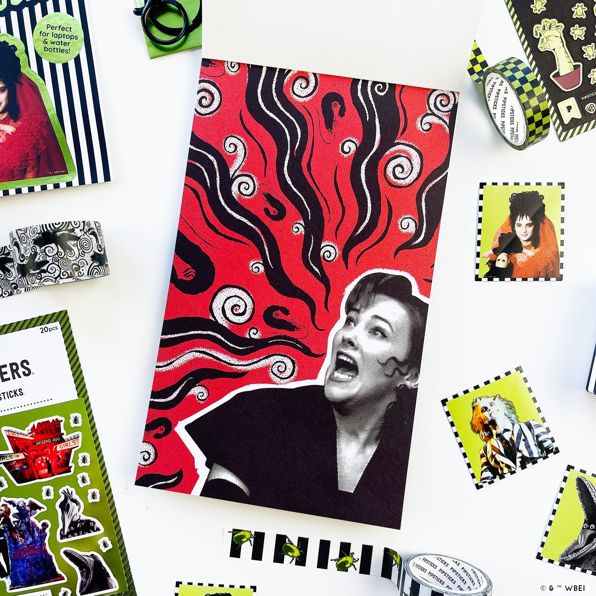 Beetlejuice Junk Journal Sticker Book