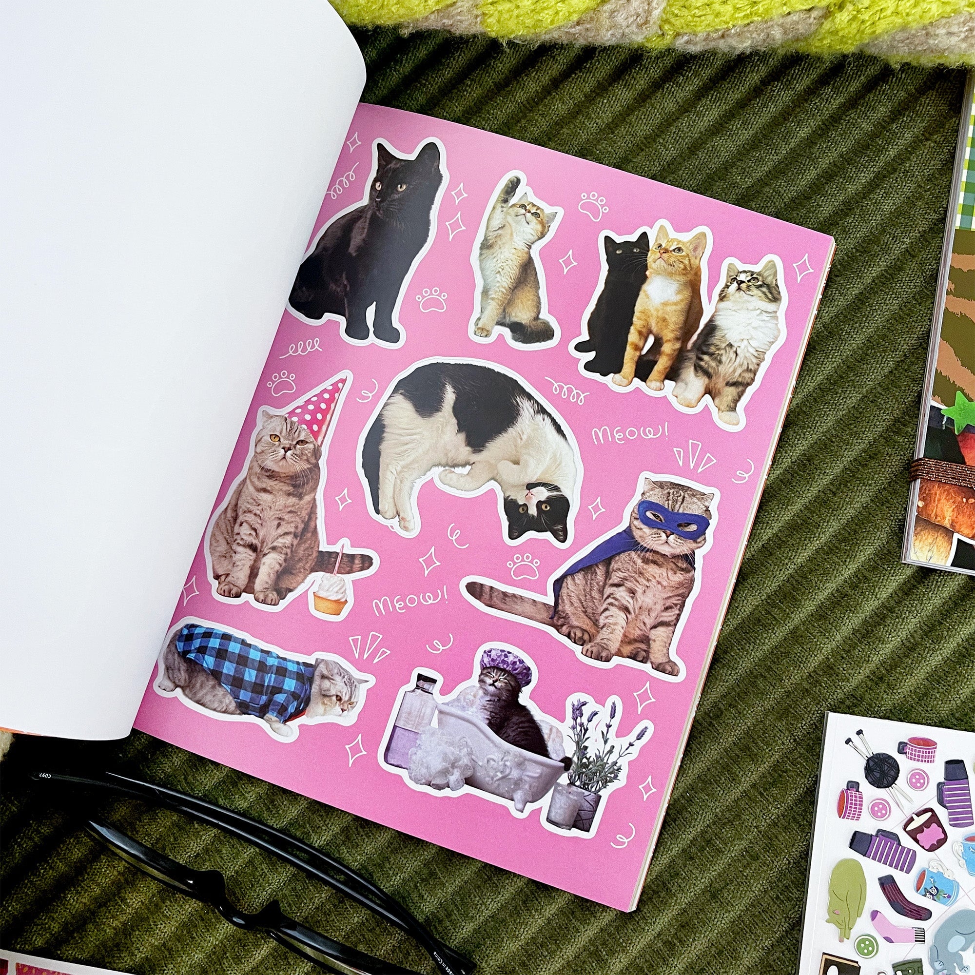 Hiss-terically Funny Cat Sticker Book