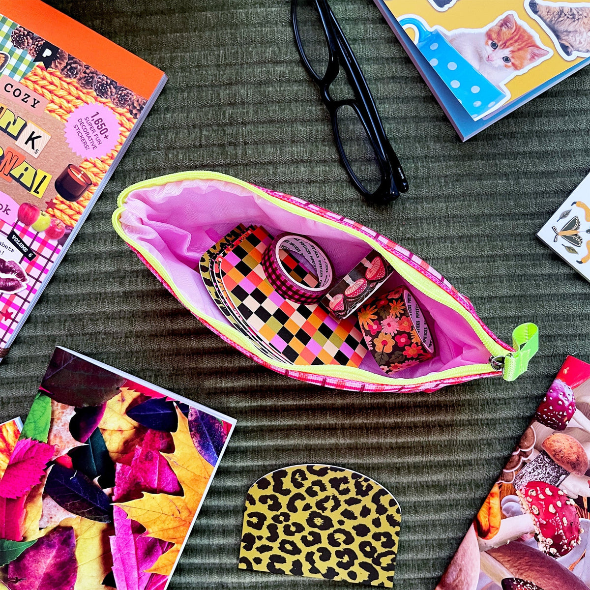 Groovy Grid Pencil case
