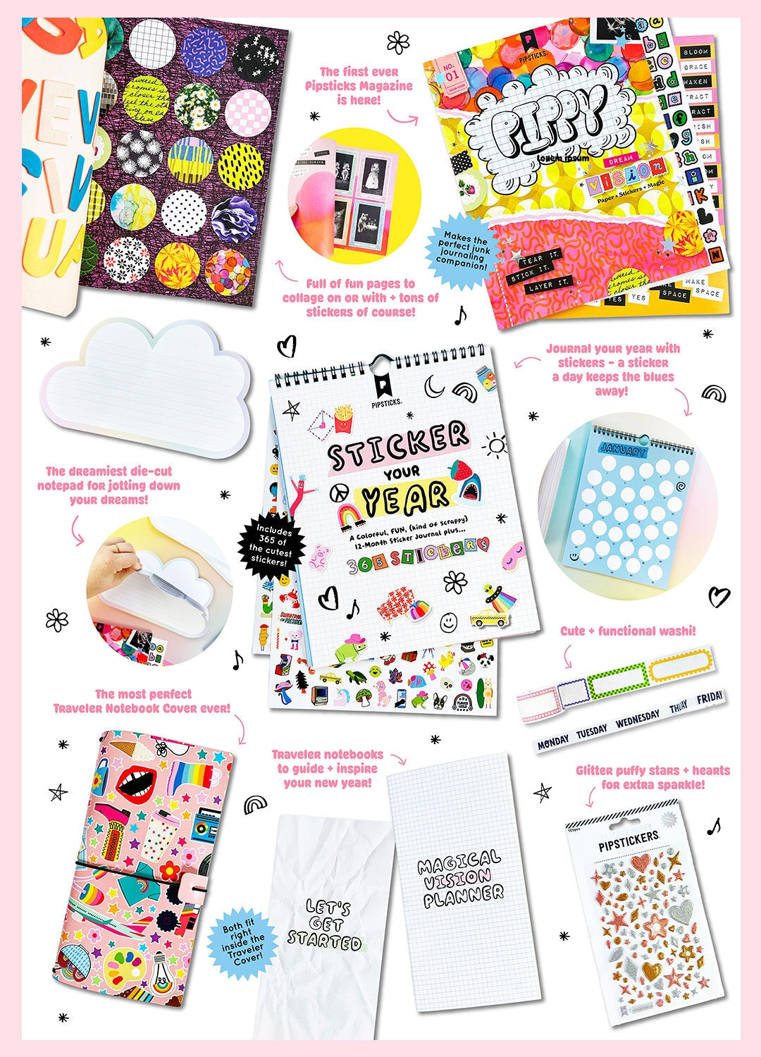 Dream, Plan, Cut & Stick Stationery Box