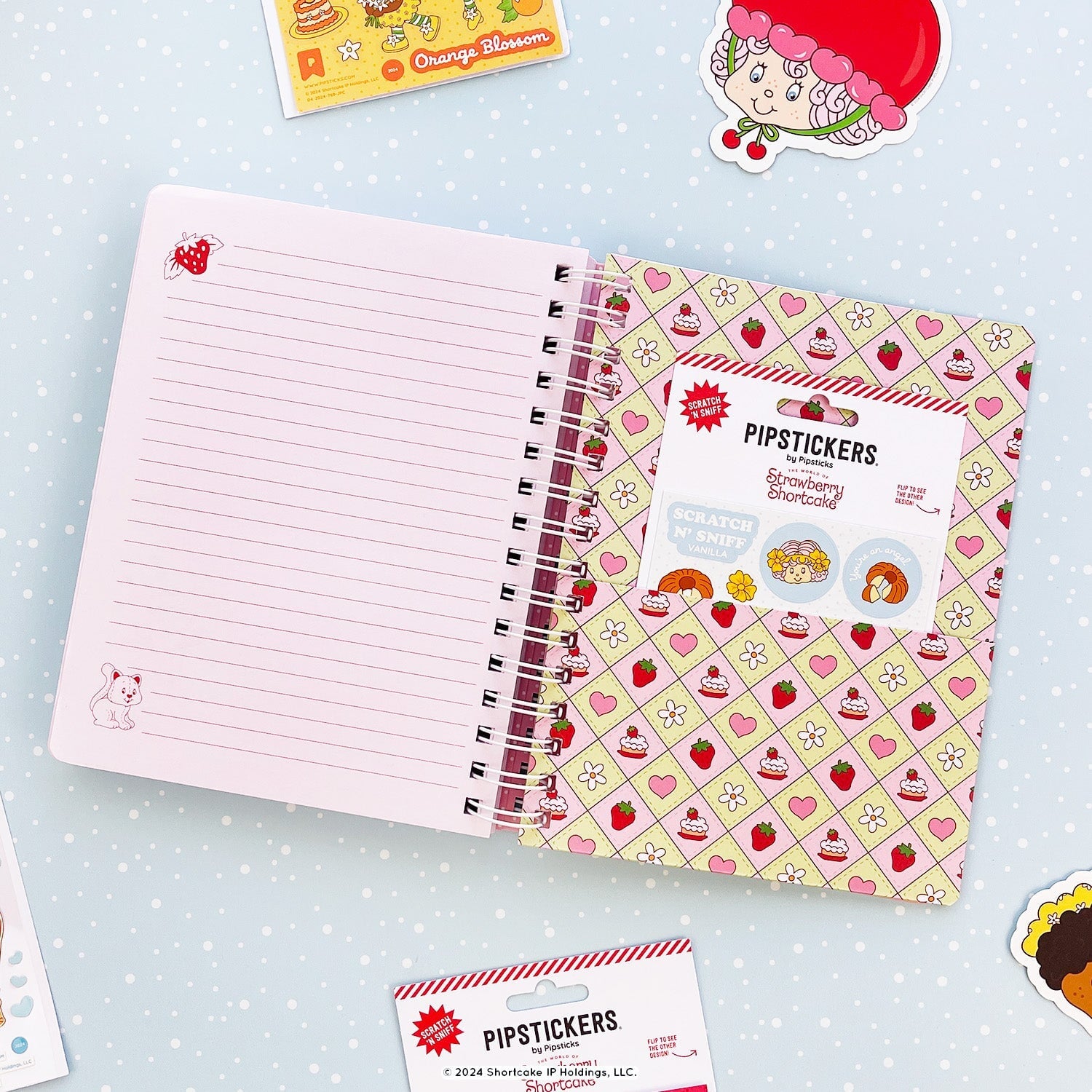 Pipsticks + Strawberry Shortcake Sticker & Stationery Gift Box