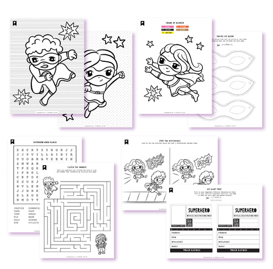 Little Superheroes Kids Printables