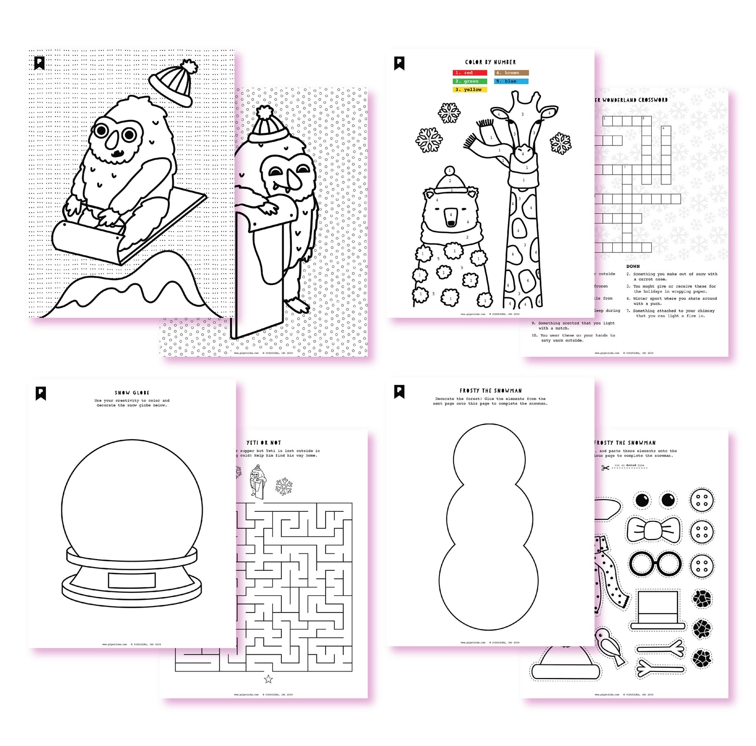 Gettin' Yeti For Fun Kids Printables