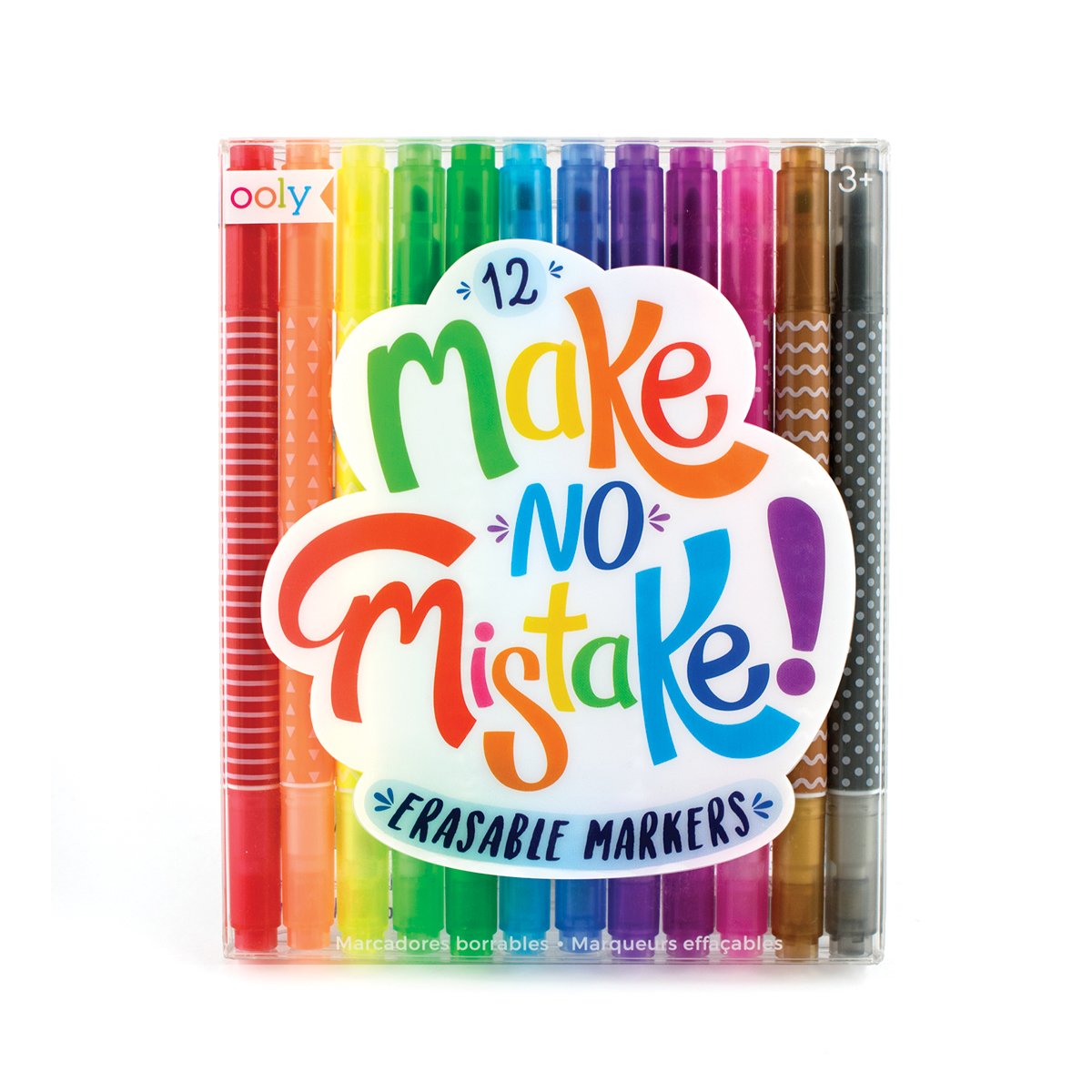 Ooly Make No Mistake! Erasable Markers - Set of 12