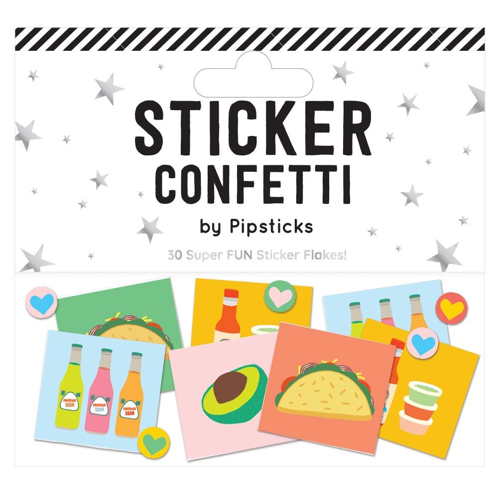 Fantas-Taco Sticker Confetti