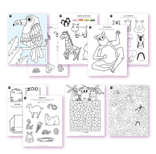 Day At The Zoo Kids Printables