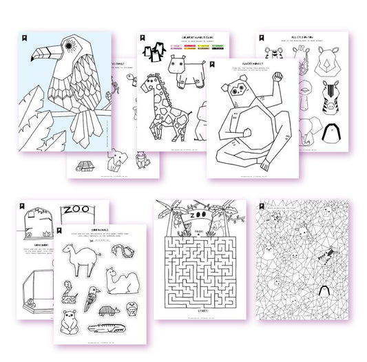 Day At The Zoo Kids Printables