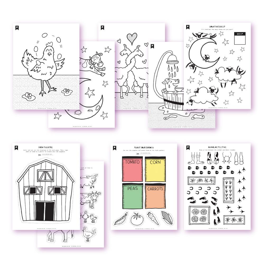 On The Farm Kids Printables