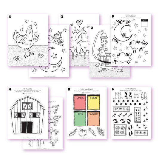 On The Farm Kids Printables