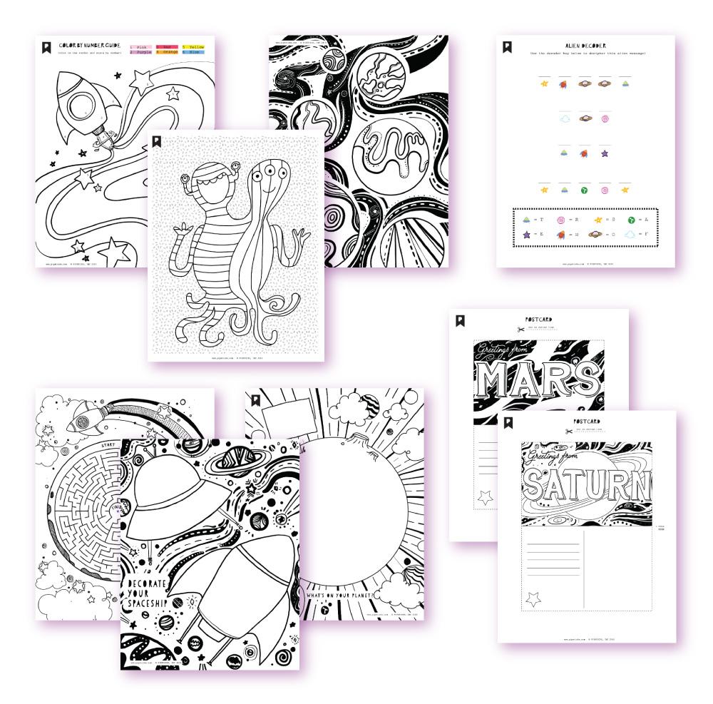 Outer Space Adventure Kids Printables