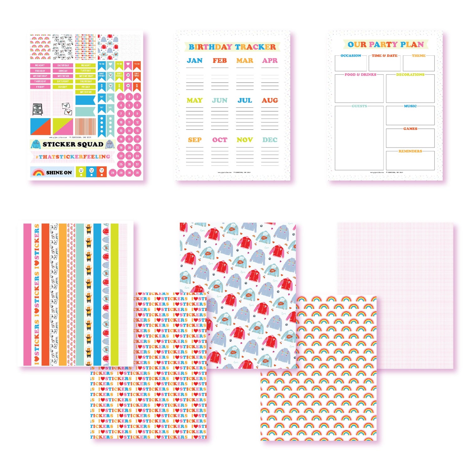 It's My Sticker Party Planner Printables