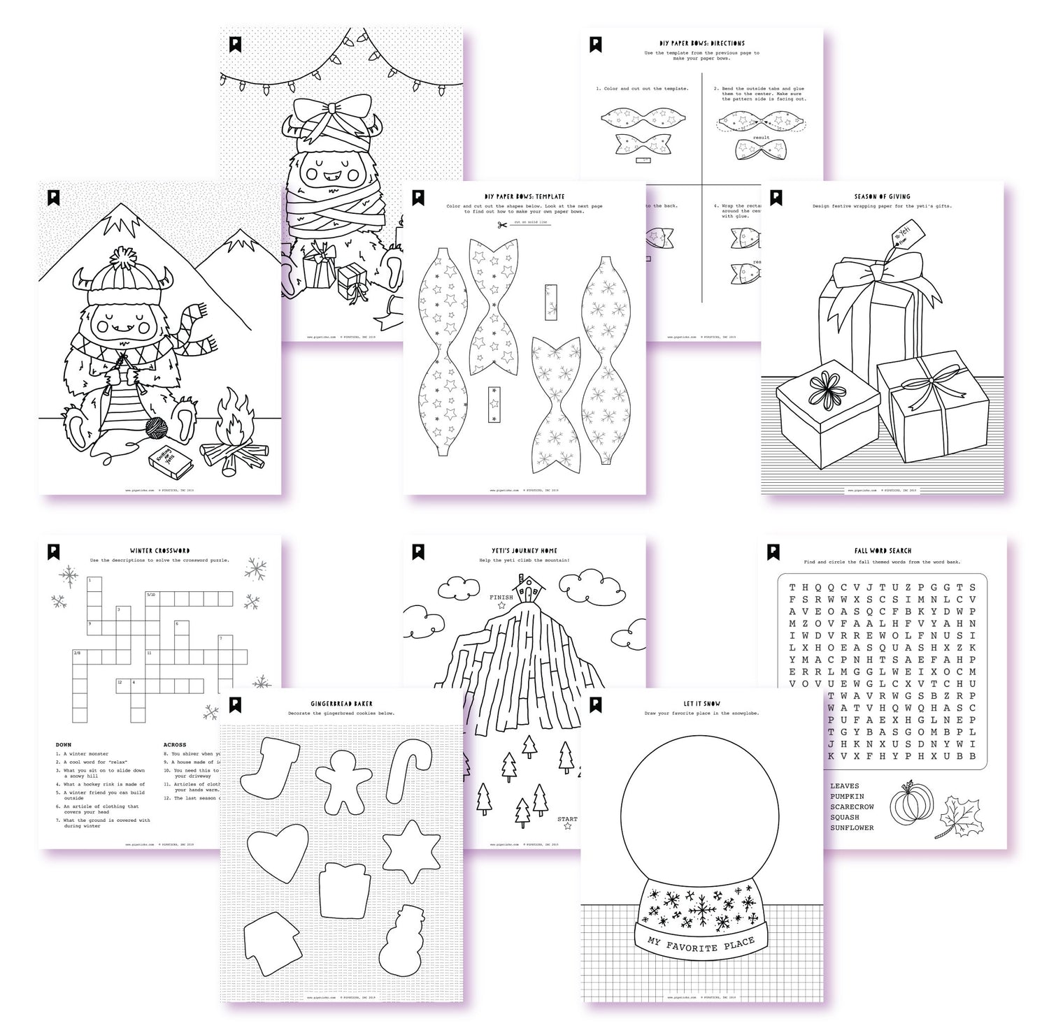 Are You Yeti? Kids Printables