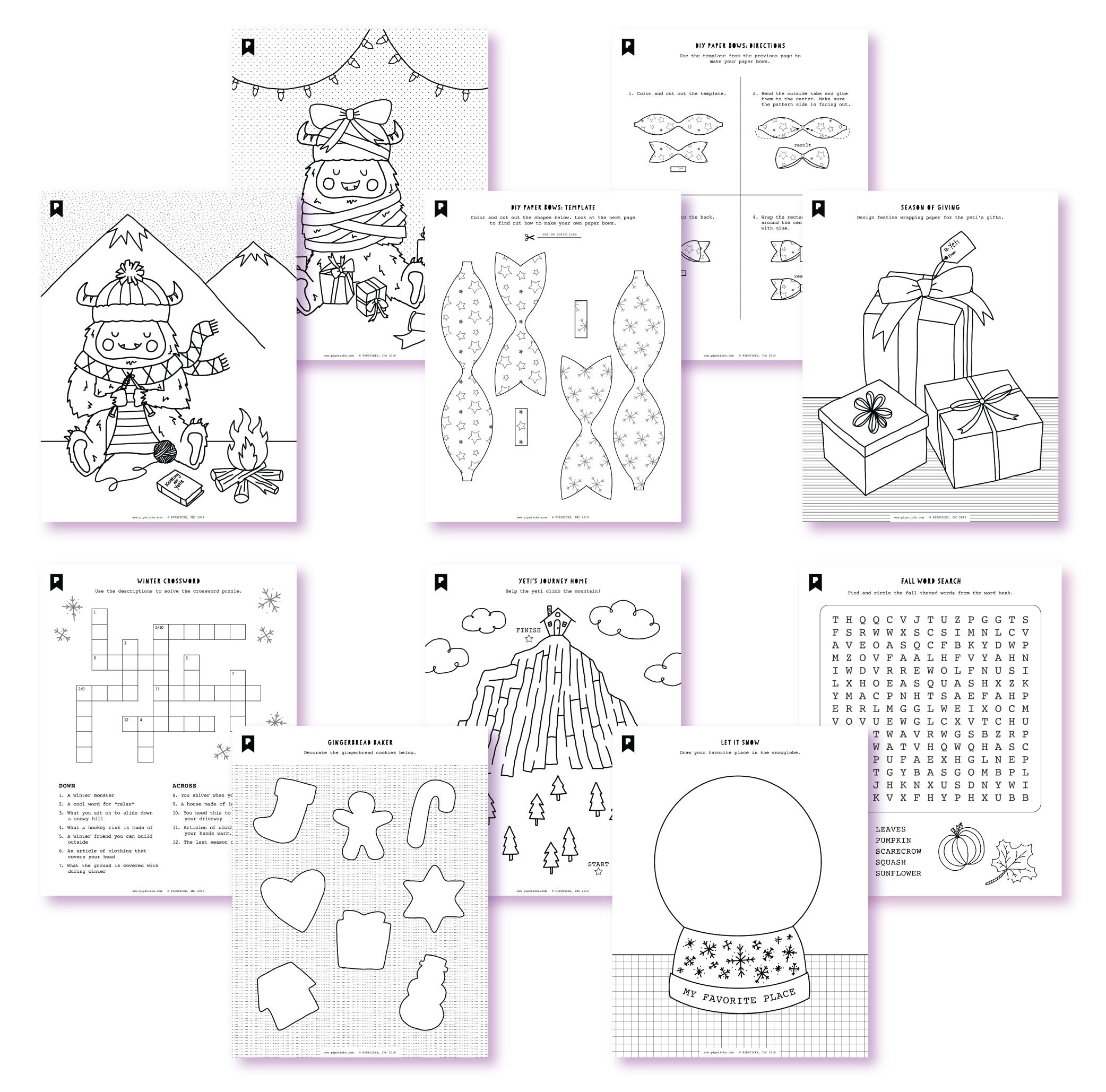 Are You Yeti? Kids Printables