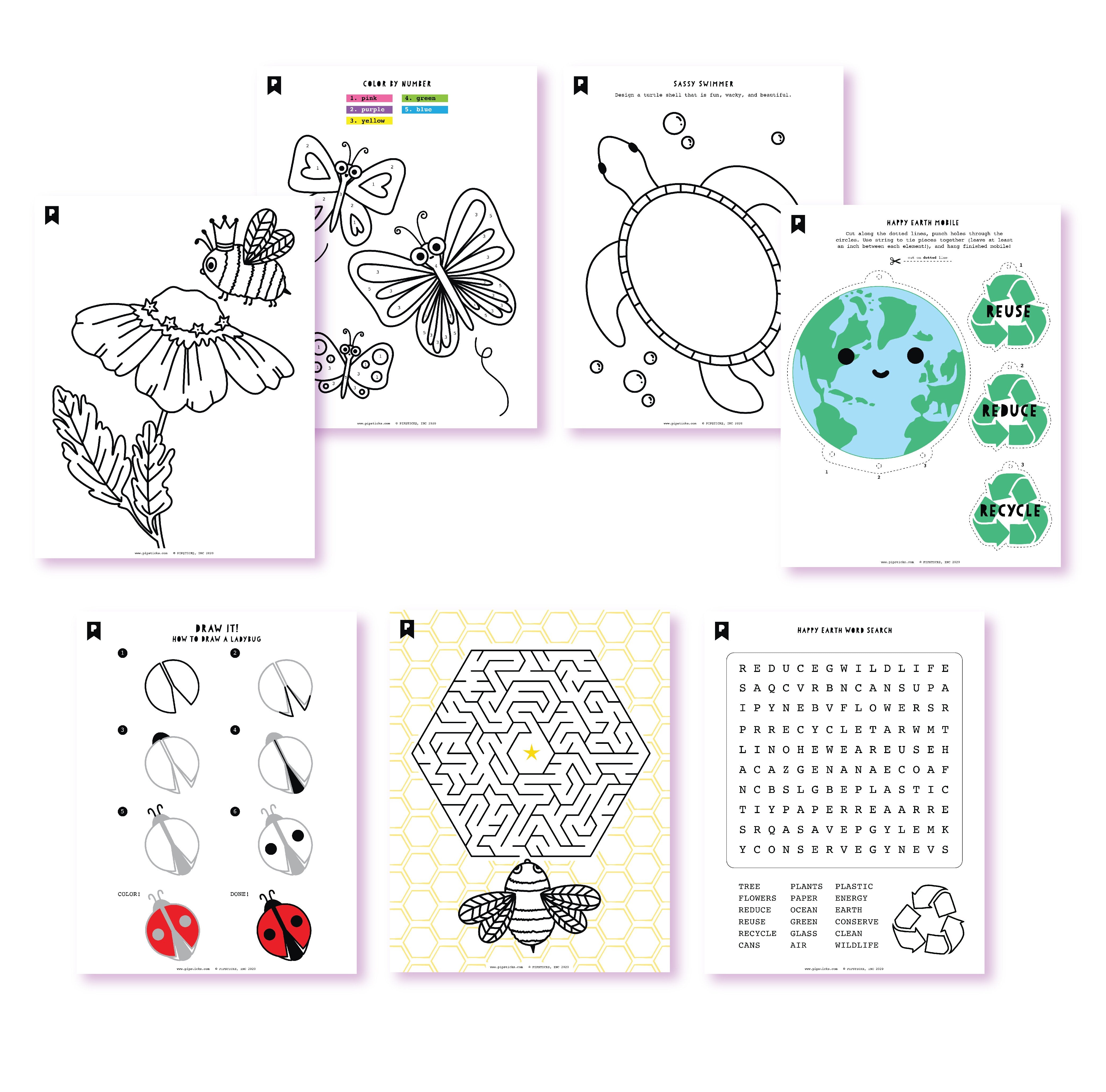 Earth Day Everyday Kids Printables
