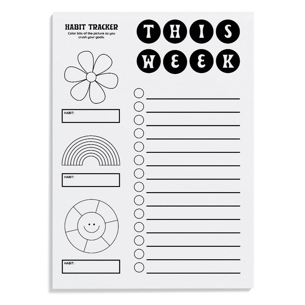 Habit Tracker Notepad