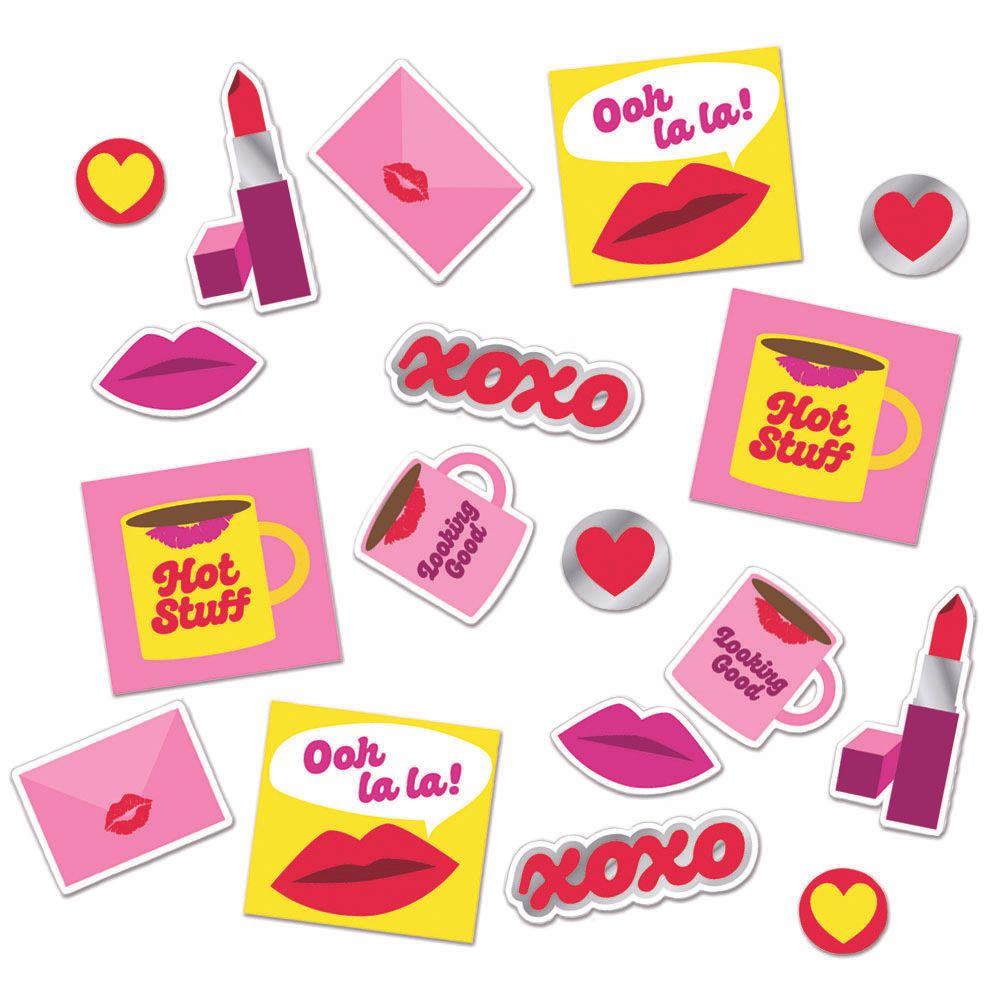 With Love & Kisses Sticker Confetti