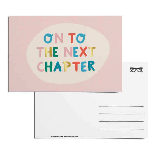 On To The Next Chapter Postcard Pack