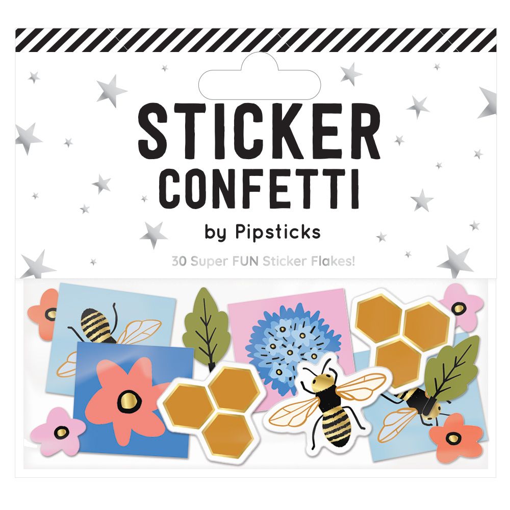 Busy Bees Sticker Confetti