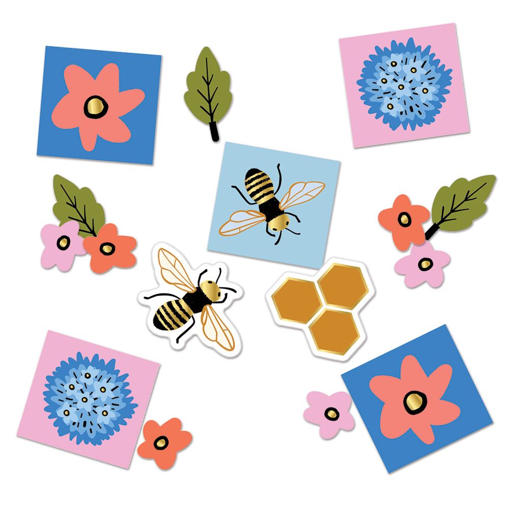 Busy Bees Sticker Confetti