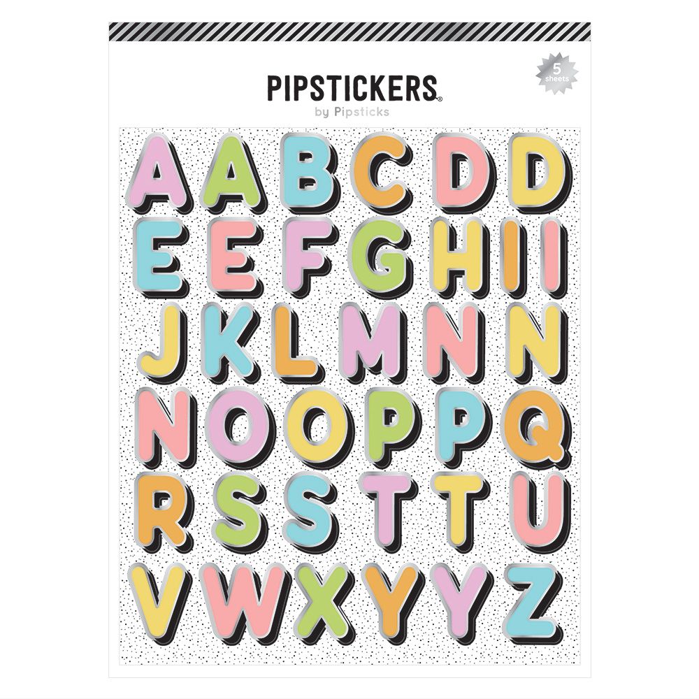 Pastel Party Big Alphabet (5ct)