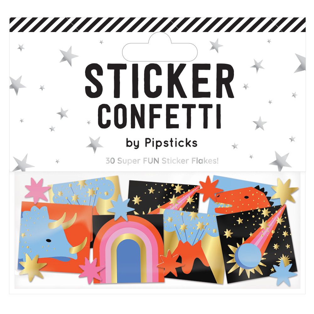 Prehistoric Pictures Sticker Confetti