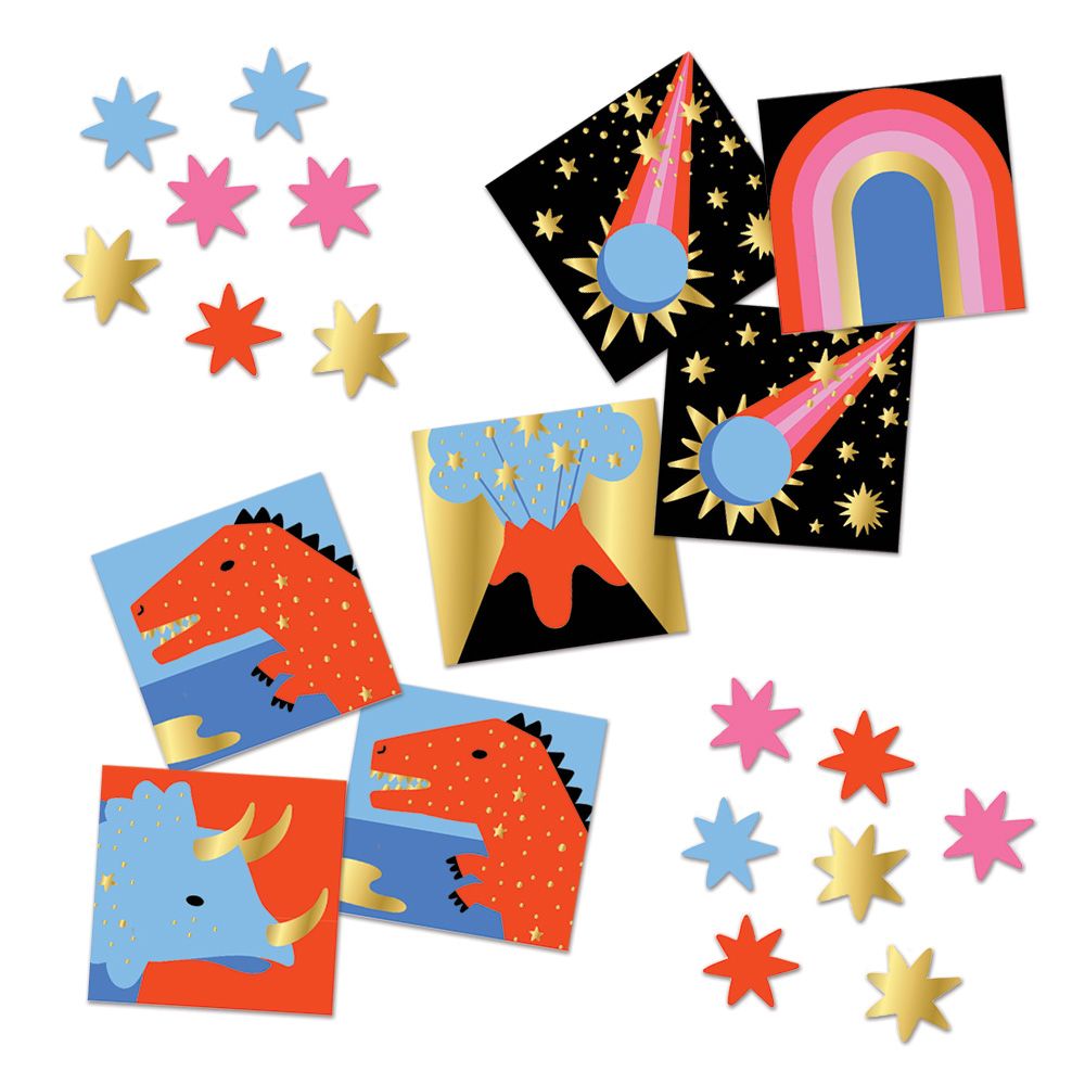 Prehistoric Pictures Sticker Confetti