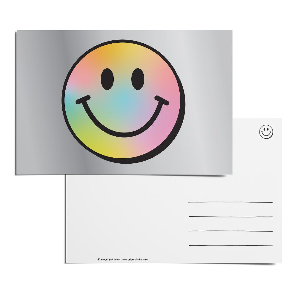 Rainbow Smiley Postcard Pack