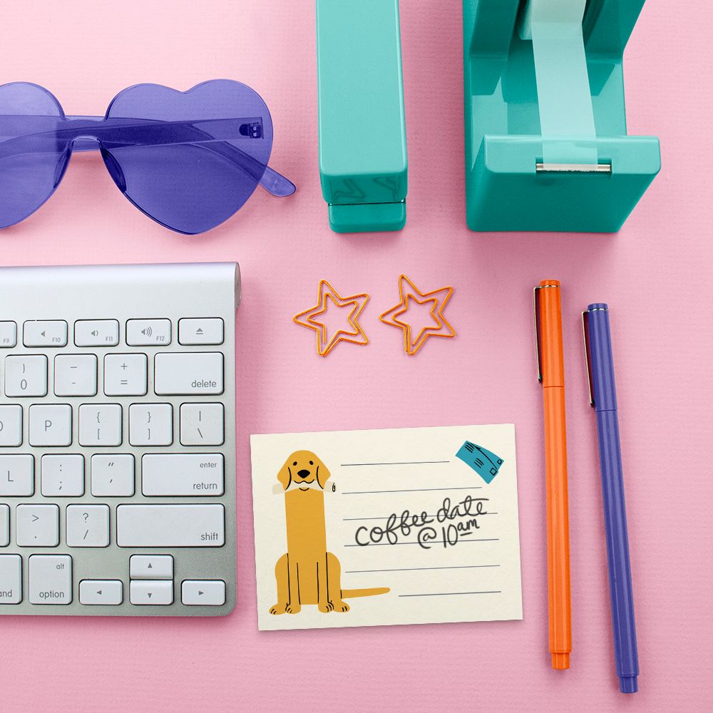 Fetching Fidos Sticky Note Set